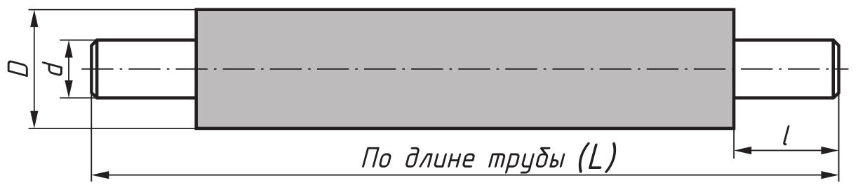 Схема Труба э/св 108х5/200 ППУ-ПЭ Схема Труба э/св 108х5/200 ППУ-ПЭ